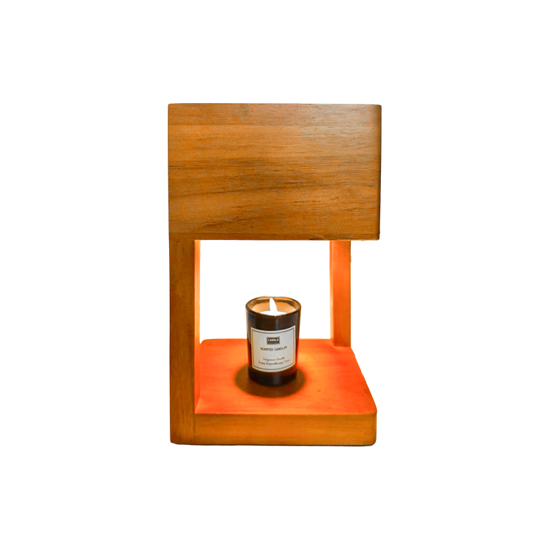 シンプルな幾何学的なフレームのキャンドル ウォーマー ランプ - 静かなコーナー